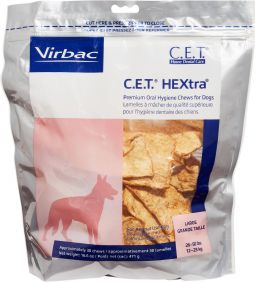 CET HEXtra Chews for Dogs 26-50 lbs 30 Count