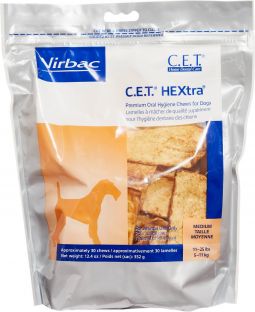 CET HEXtra Chews for Dogs 11-25 lbs 30 Count