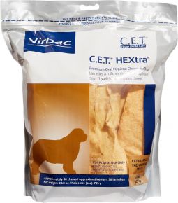 CET HEXtra Chews for Dogs over 50 lbs 30 Count