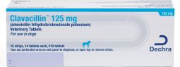 Clavacillin (amoxicillin trihydrate/clavulanate potassium) 125mg PER TAB
