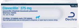 Clavacillin (amoxicillin trihydrate/clavulanate potassium) 375mg PER TAB