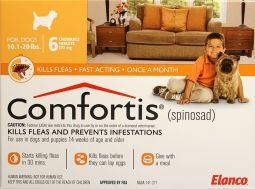 Comfortis 270mg for Cats 6.1-12 lbs and Dogs 10-20 lbs 6 Pack
